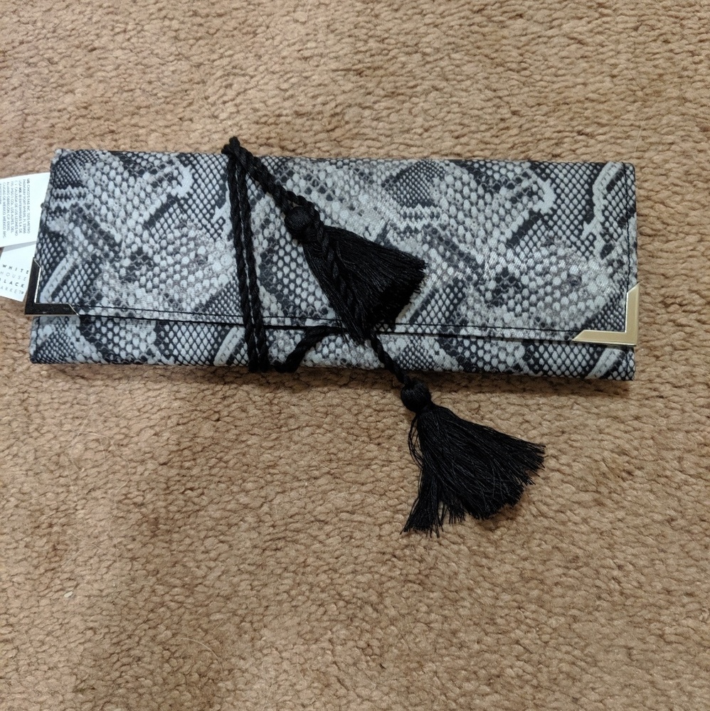 NWT WHBM Lunar Snake Print Jewelry Roll